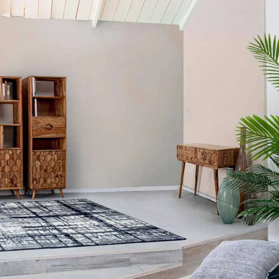 Konzole ze dřeva Sheesham se dvěma zásuvkami Luxusní design Homemotion - Fregene Viadurini