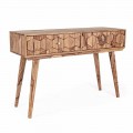 Sheesham Wood Console se dvěma zásuvkami Ethnic Design Homemotion - Fregene