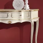 Klasická vstupní konzola ze dřeva s 1 zásuvkou Made in Italy - Leonor Viadurini