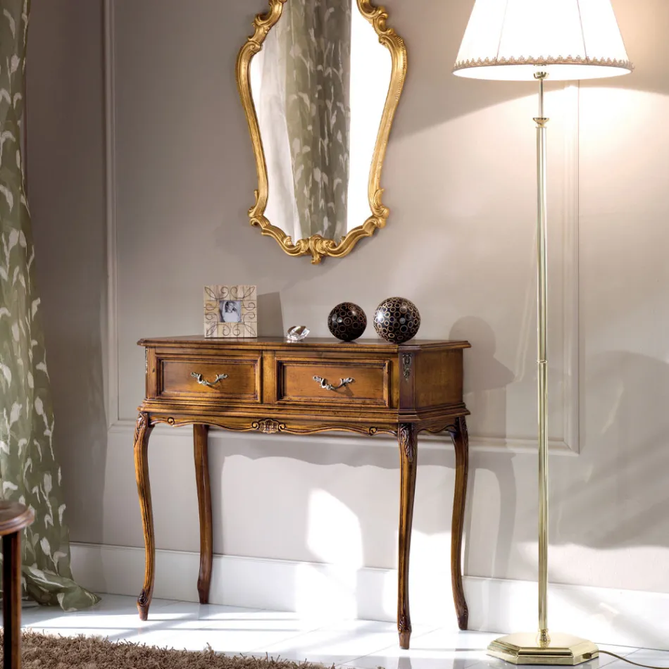 Klasická vstupní konzola ze dřeva se zásuvkami Made in Italy - Richard Viadurini