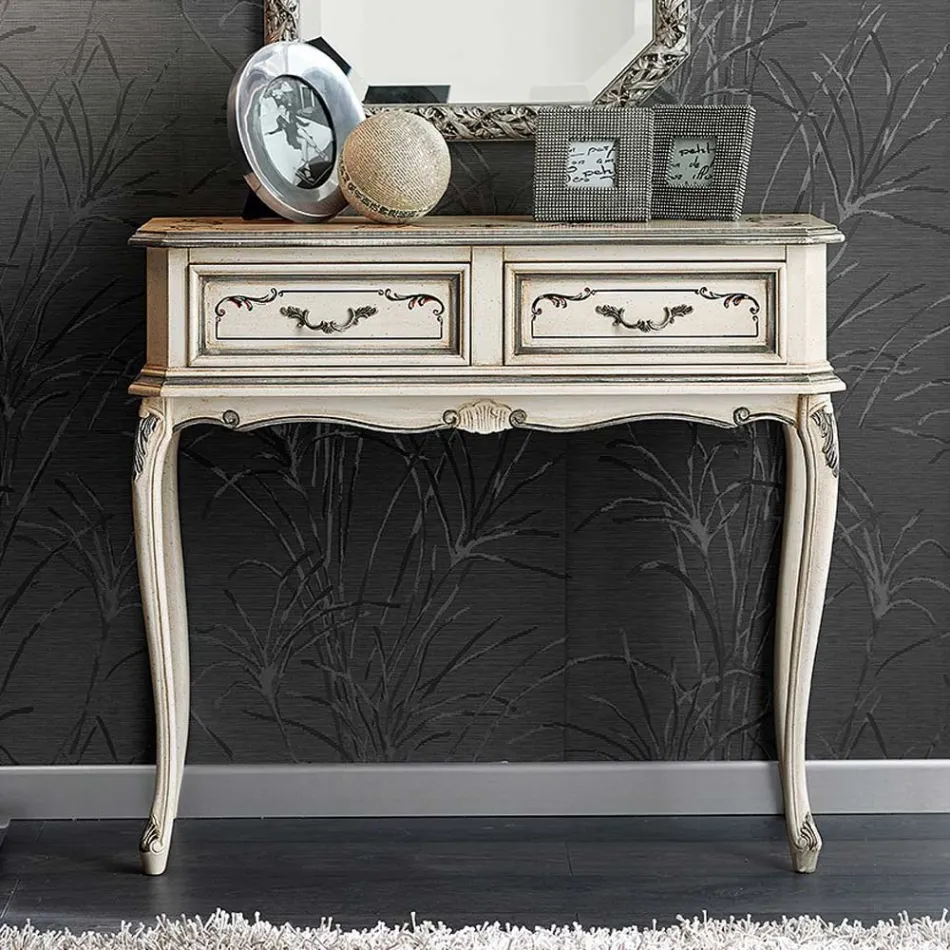 Klasická vstupní konzola ze dřeva se zásuvkami Made in Italy - Richard Viadurini