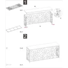 Zlatá vstupní konzola se železnou strukturou a mramorovou deskou - Carlotta Viadurini