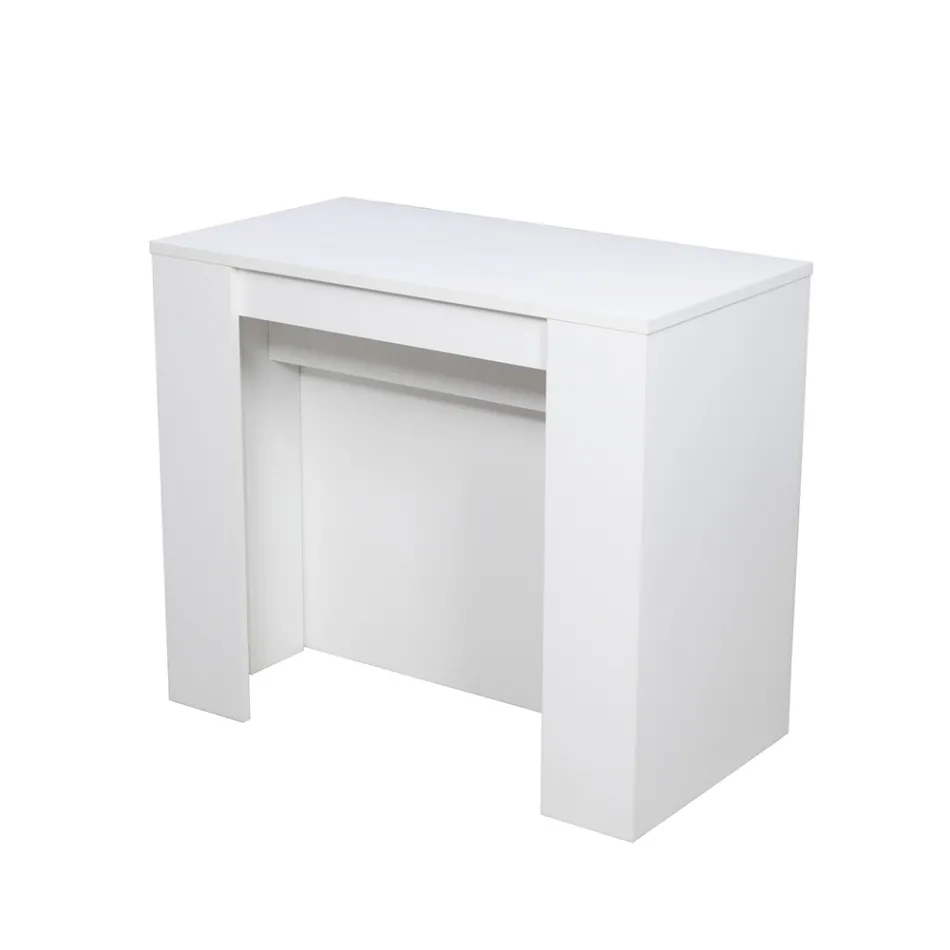 Moderní výsuvná konzole 296 cm z melaminového dřeva Made in Italy - Ariella Viadurini