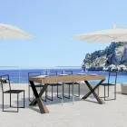 Moderní konzole rozšiřitelná na 300 cm s antracitovým rámem Made in Italy - Avventura Viadurini