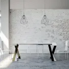 Moderní konzole rozšiřitelná na 300 cm s antracitovým rámem Made in Italy - Avventura Viadurini