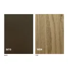 Rozšiřitelná moderní stolní konzola z dubového dřeva a kovu vyrobená v Itálii - Nappo Viadurini