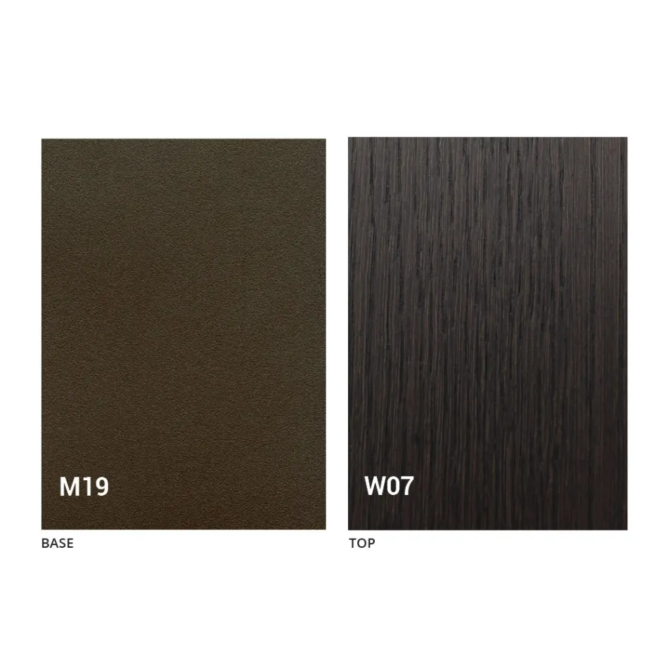 Rozšiřitelná moderní stolní konzola z dubového dřeva a kovu vyrobená v Itálii - Nappo Viadurini