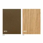 Rozšiřitelná moderní konzola z dubového dřeva a kovu vyrobená v Itálii - Nappo Viadurini