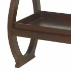 Moderní konzola s Walterem zásobníku v hnědé kožené bundě Viadurini