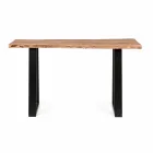 Moderní konzole v provedení Acacia Wood and Steel Design Homemotion - Teresanna Viadurini
