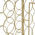 Konzola držáku skleněné lahve se zlatou železnou strukturou - Vicio Viadurini