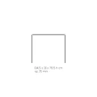 Konzola do obývacího pokoje z minimálního průhledného akrylového křišťálu - Amedea Viadurini