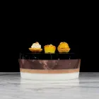 Italský luxusní vrstvený mramorový středový kontejner - Leonida Viadurini