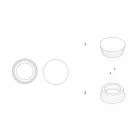 Italský luxusní vrstvený mramorový středový kontejner - Leonida Viadurini