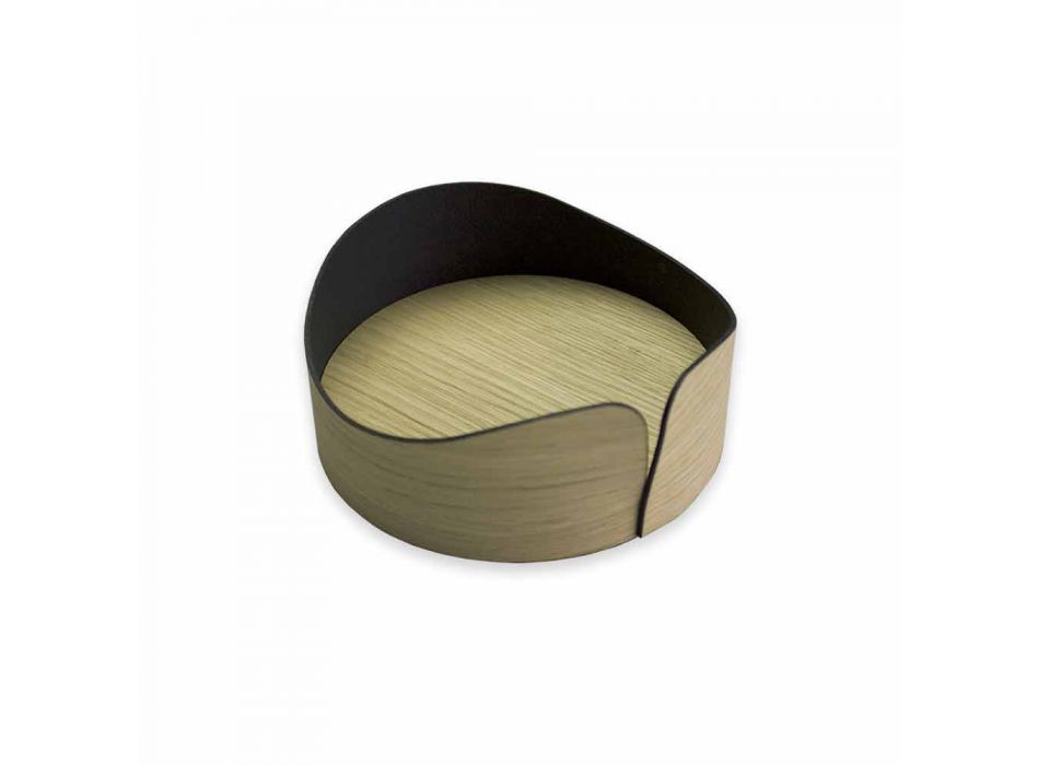 Moderní kruhový box v pravém dřevě Vyrobeno v Itálii - Stan Viadurini