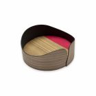 Moderní kruhový box v pravém dřevě Vyrobeno v Itálii - Stan Viadurini