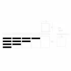 Kontejner na koření s víčkem v bílé a černé barvě Corian 5 povrchů - pikantní Viadurini