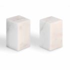 Kontejnery na sůl a pepř z bílého mramoru Carrara Vyrobeno v Itálii - Julio Viadurini