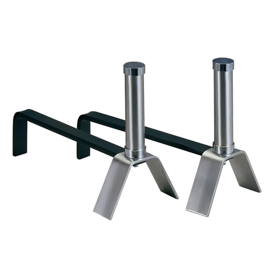 Palivové dřevo Andirons Výška 28 cm Vyrobeno v Itálii - náramek Viadurini