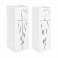 Dvojice deštníkových stojanů v bílé nebo Taupe Homemotion Steel - Brello