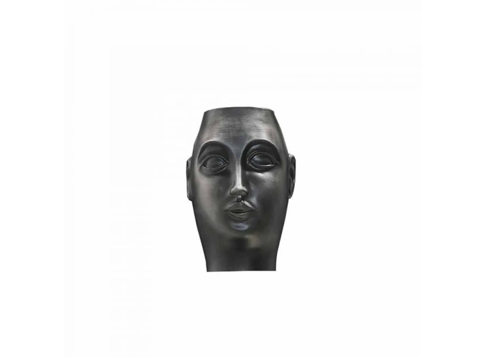 Dvojice keramických ozdob ve tvaru obličeje, vyrobené v Itálii - Visage Viadurini