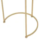 Dvojice kulatých konferenčních stolků ze skla a zlaté žehličky - Avola Viadurini