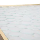 Dvojice čtvercových telefonních stolků ze zlatého železa a skla - papež Viadurini