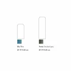 Pár dekorativních váz v modrém a kouřovém barevném skle, moderní design - Adriano Viadurini