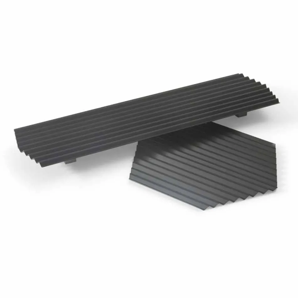 Dvojice vaniček v černém nebo zlatém lakovaném ocelovém moderním designu - Savona Viadurini