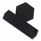 Dvojice vaniček v černém nebo zlatém lakovaném ocelovém moderním designu - Savona Viadurini