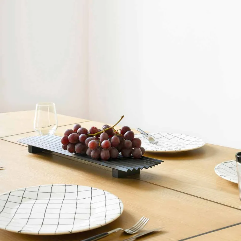 Dvojice vaniček v černém nebo zlatém lakovaném ocelovém moderním designu - Savona Viadurini