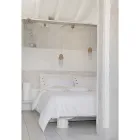 Dvojitý lněný povlak na přikrývku s úložným sáčkem na kapky - Amadeus Viadurini