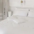 Dvojitý lněný povlak na přikrývku s úložným sáčkem na kapky - Amadeus Viadurini