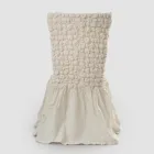 Elegantní potah na židli s opěradlem do obývacího pokoje z vyšívaného prádla - Panteo Viadurini