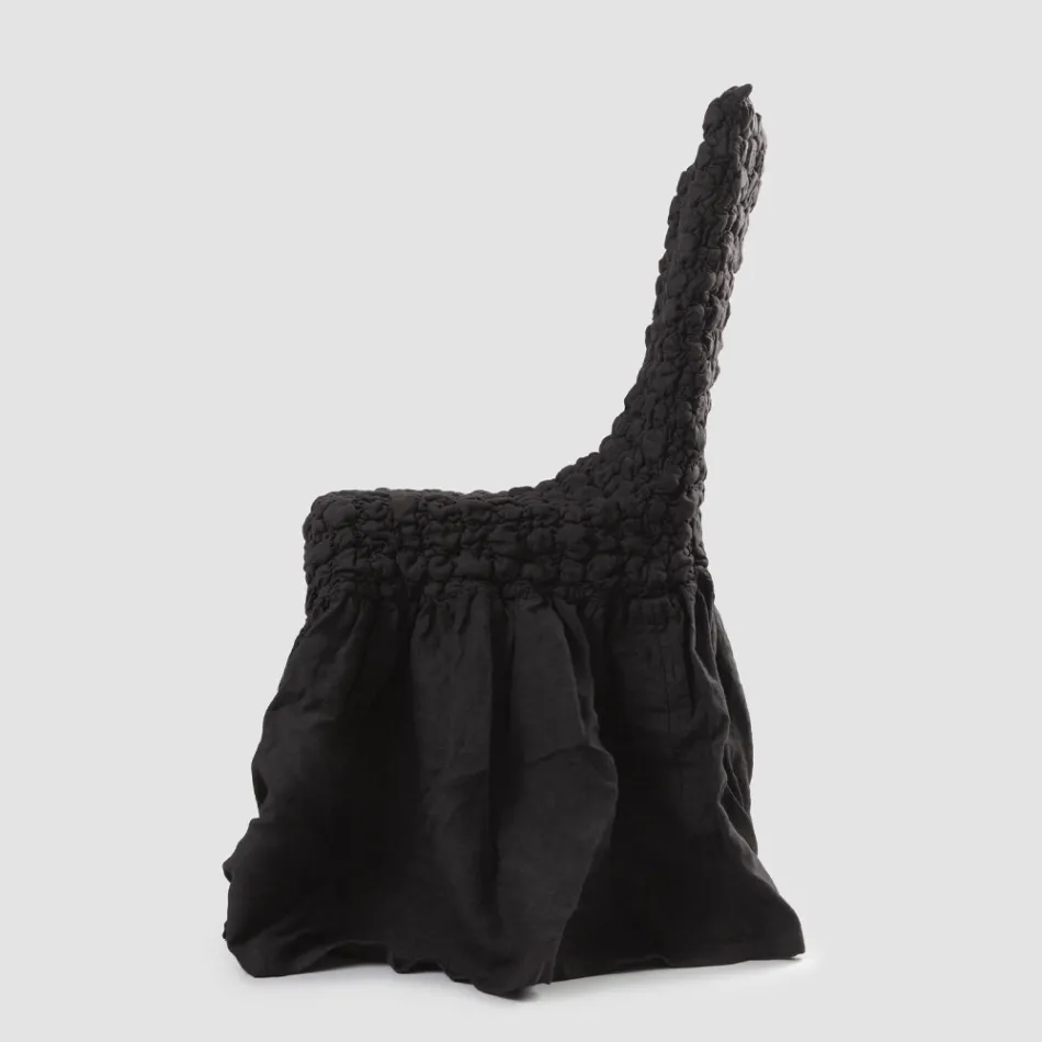 Elegantní potah na židli s opěradlem do obývacího pokoje z vyšívaného prádla - Panteo Viadurini