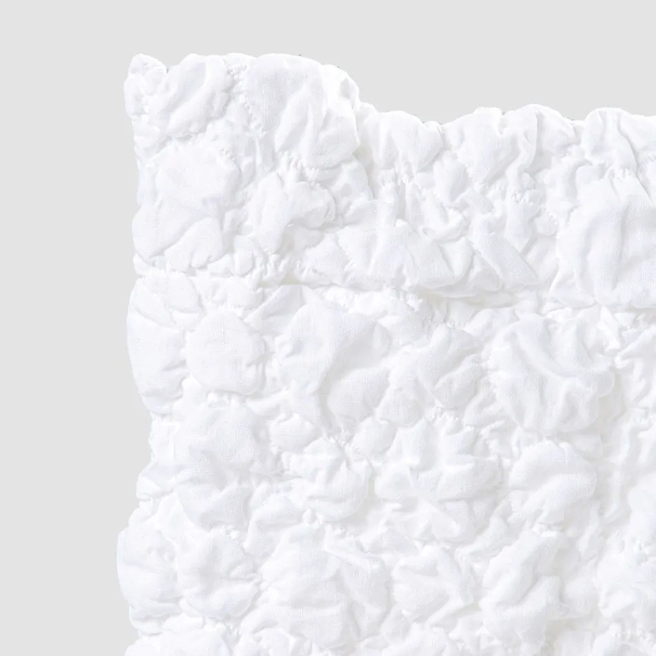 Elegantní potah na židli s opěradlem do obývacího pokoje z vyšívaného prádla - Panteo Viadurini