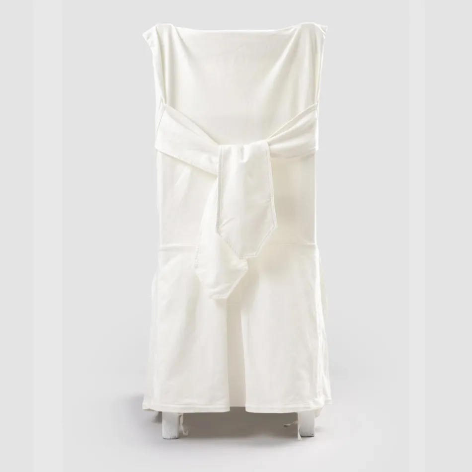 Elegantní potah na židli do obývacího pokoje v barevné bavlně s opěradlem - Filippa Viadurini