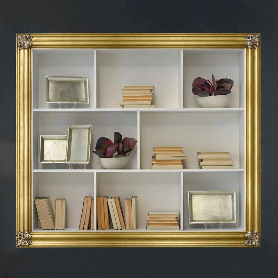 Nástěnný plazmový rám z ayusového dřeva, jedle vyrobené v Itálii Giulio Viadurini