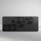 Příborník s 10 ante břidlice, moderní design, bílá, černá nebo zlato Viadurini