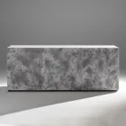 3dveřová příborník se 3 vnitřními policemi ze dřeva a MDF - Pesci Viadurini