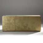 3dveřová příborník se 3 vnitřními policemi ze dřeva a MDF - Pesci Viadurini