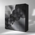 Moderní designový 8dveřový příborník Ardesia, bílá, černá nebo zlatá Viadurini