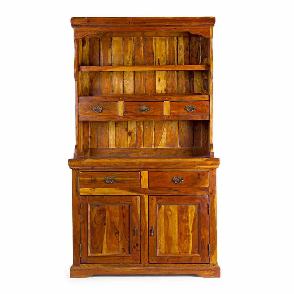 Vysoce klasický příborník s masivní strukturou akátového dřeva - Umami Viadurini