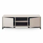 Moderní Low Sideboard v MDF a Metal Made v Itálii - Rohan Viadurini