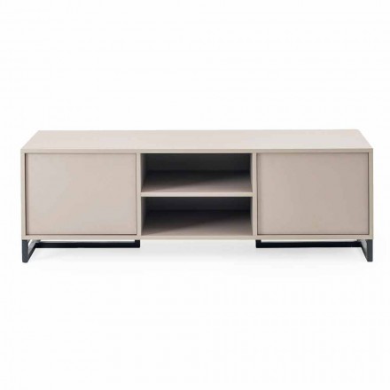 Moderní Low Sideboard v MDF a Metal Made v Itálii - Rohan Viadurini