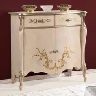 Klasický dřevěný příborník do obývacího pokoje s intarziemi Made in Italy - Ottaviano Viadurini