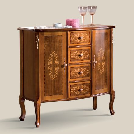 Luxusní klasický příborník do obývacího pokoje ze dřeva Made in Italy - Katerine Viadurini