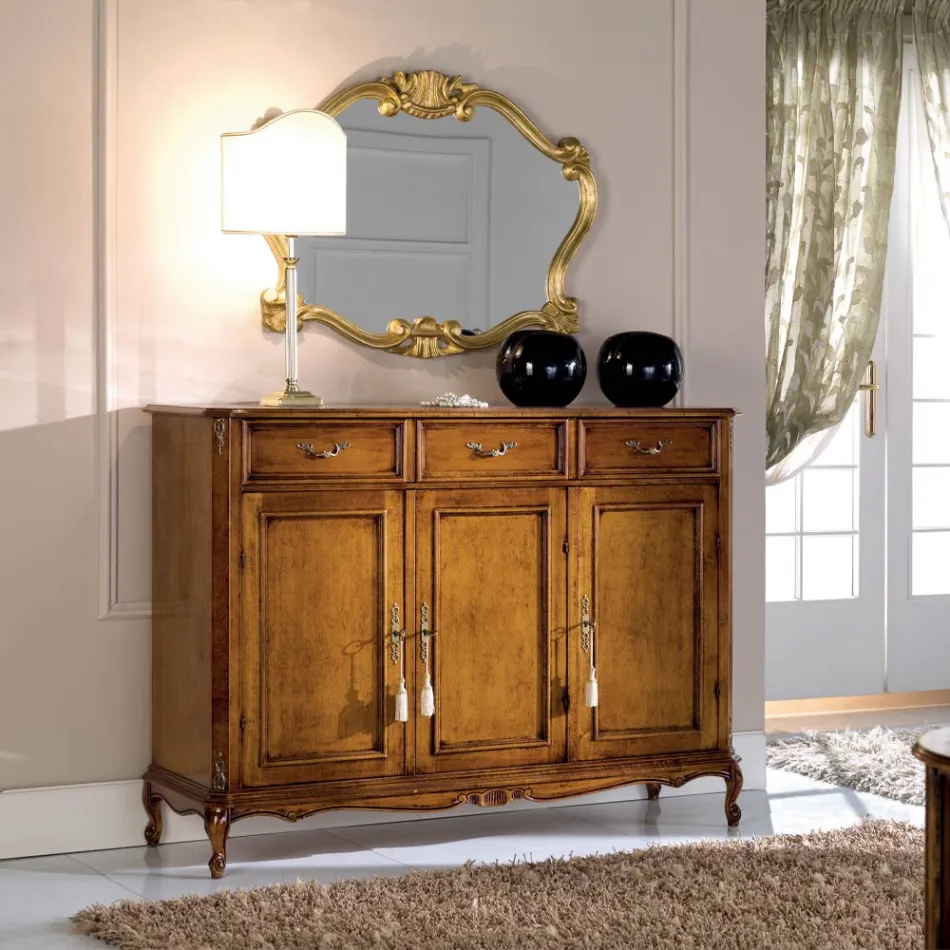 Klasický příborník z luxusního ořechového dřeva Bassano Made in Italy - Richard Viadurini