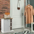 Příborník s 1 dvířky, 1 zásuvkou a 3 otevřenými přihrádkami Made in Italy - Hoder Viadurini