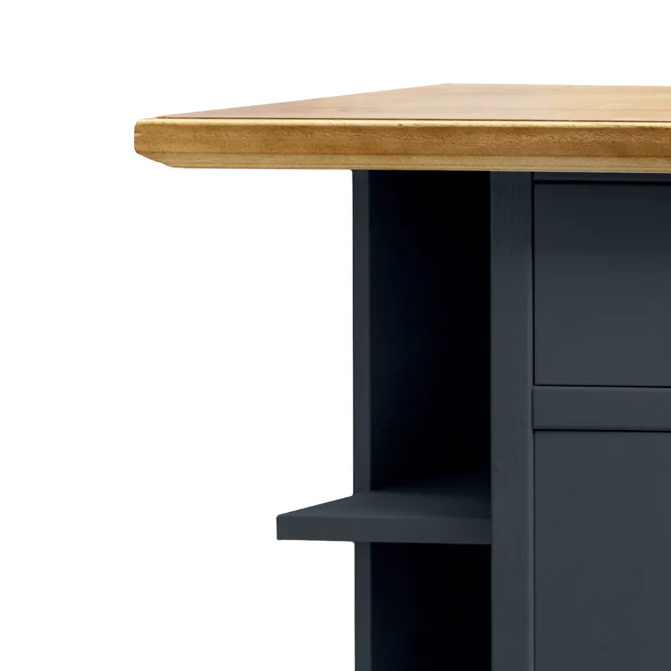 Příborník s 1 dvířky, 1 zásuvkou a 3 otevřenými přihrádkami Made in Italy - Hoder Viadurini